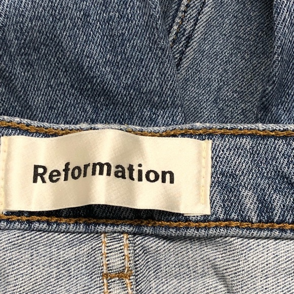 NWT Reformation Stretch Cropped Food Olympic Jeans - Picture 3 of 5